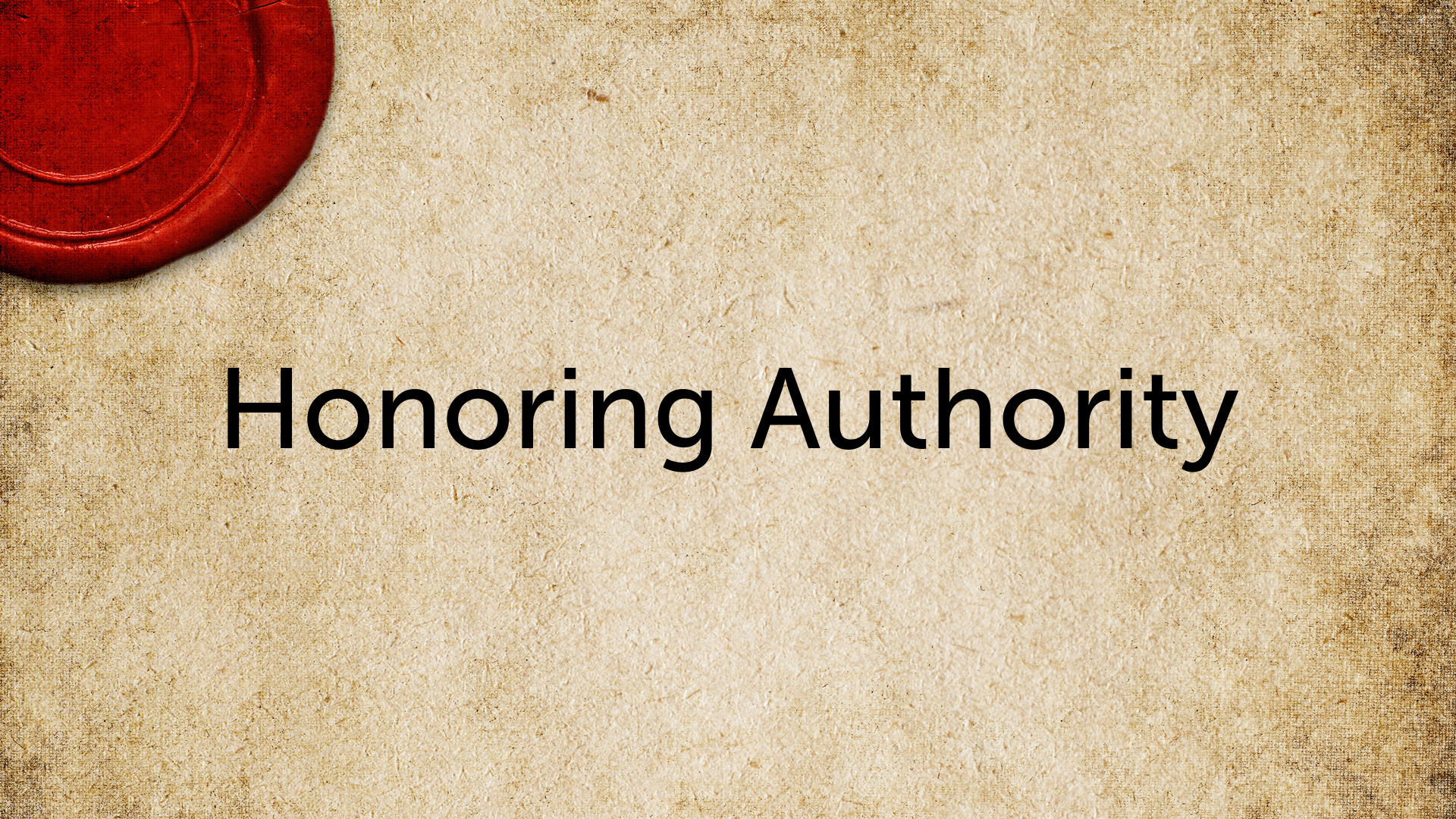 Honoring Authority